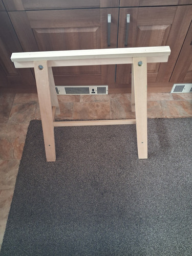 Wooden ikea trestle - ikea, 28x28x13