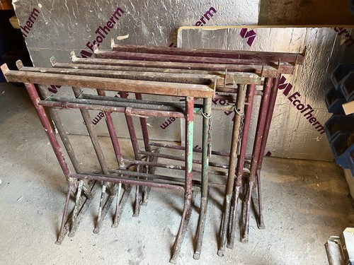 Metal galvanised trestles 3 - metal, trestles.