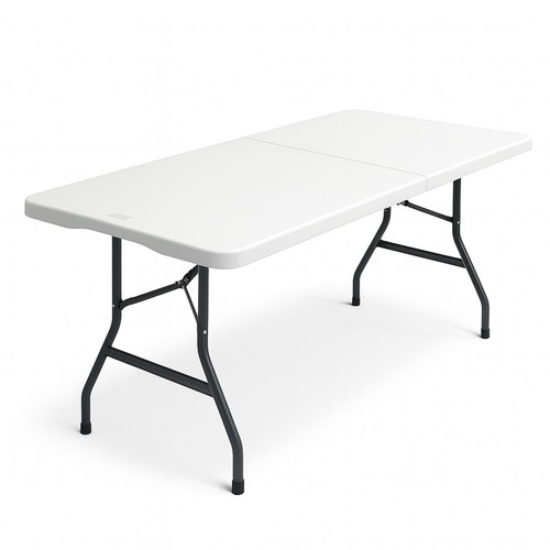 6ft folding trestle table - folding,