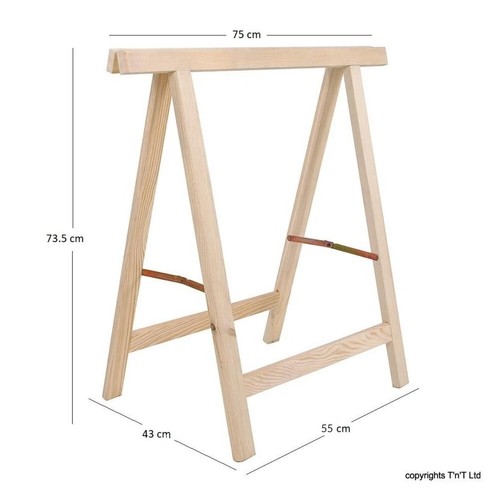 Wooden folding trestles - trestles, (max