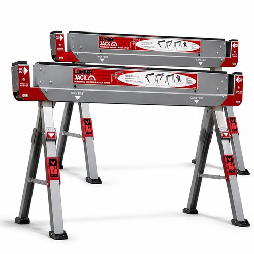 Folding saw horse - folding,