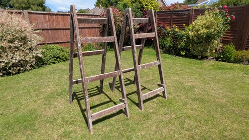 Pair vintage wood - pair,