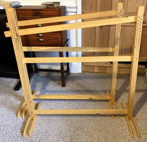 Pine floor standing trestles - pine, floor-standing