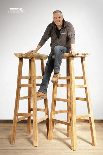 Pair large reclaimed - of, elm