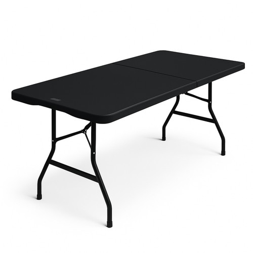 Black 6ft folding trestle - black,