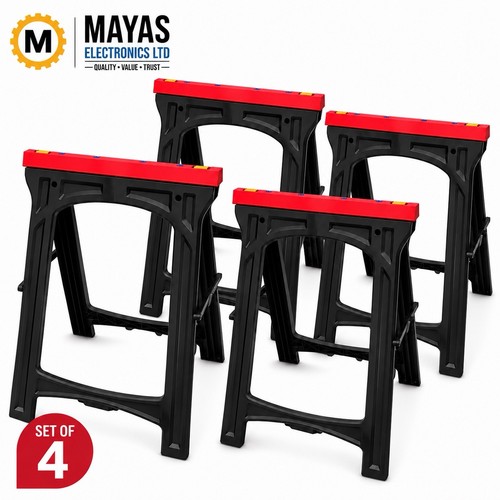 Folding plastic saw horses - folding,